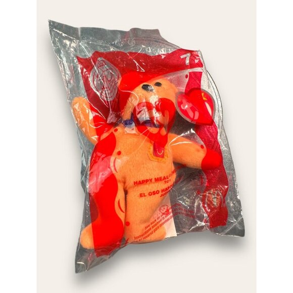 Ty Beanie Baby McDonald’s Collection Happy Meal 25th Bear 2004 Vintage NWT - Picture 2 of 12